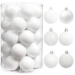 white christmas balls