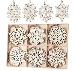 wood snow flake ornaments