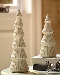 vintage white christmas trees