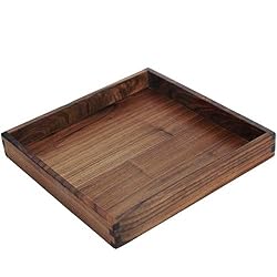 square wood tray