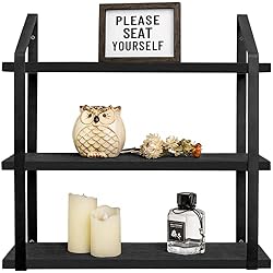 boho black floating shelf
