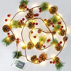 pine cone string lights