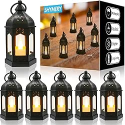 black mini lanterns