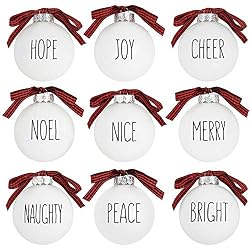 rae dunn inspired ornaments