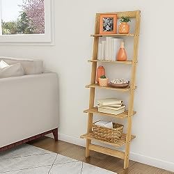 wood shelf ladder