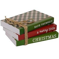 have yourself a merry little christmas book stack