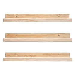 wood picture ledges