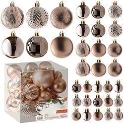 metallic christmas tree ornaments