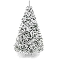 flocked christmas tree