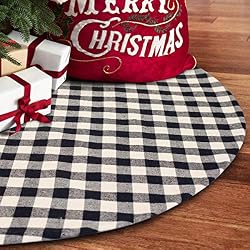 buffalo plaid christmas tree skirt