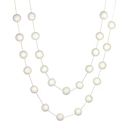 white pom pom garland