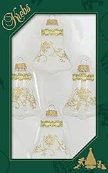 white and gold kurt adler ornaments