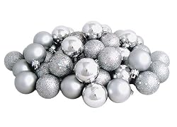 mini silver christmas balls