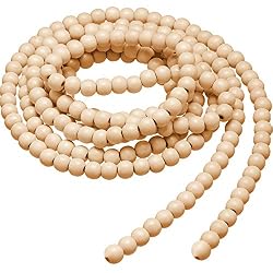 wood bead garland