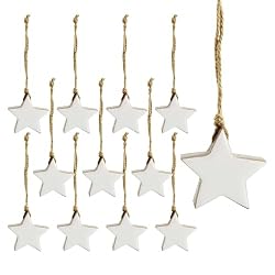 wood star ornaments