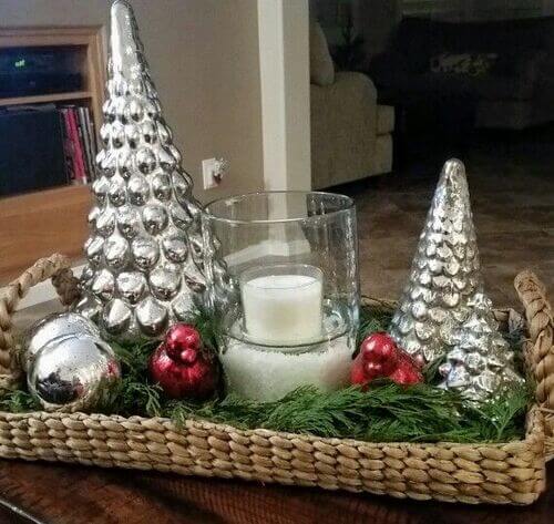 christmas coffee table tray