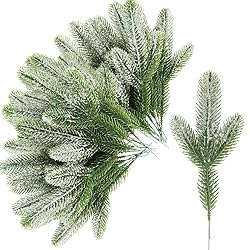 frosted pine tree picks