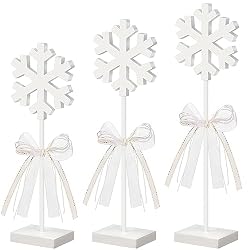 wood snowflakes