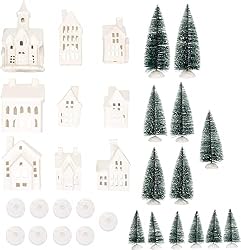 ceramic winter houses