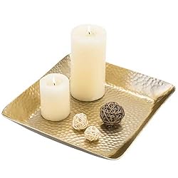 gold square tray