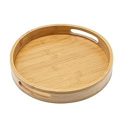 round wood tray