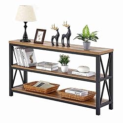 metal wood console table