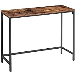 black and wood console table