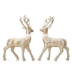 gold deer ornament