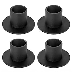 black candlestick holders
