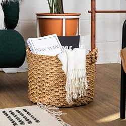 round woven baskets