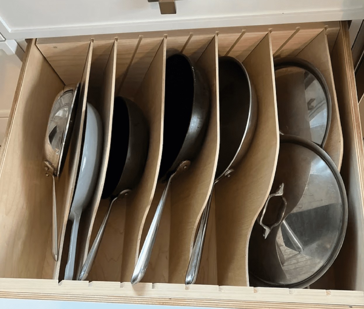 custom-built cookware storage insert custom-built cookware storage insert