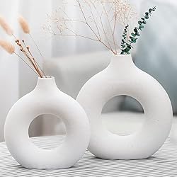 ceramic donut vase