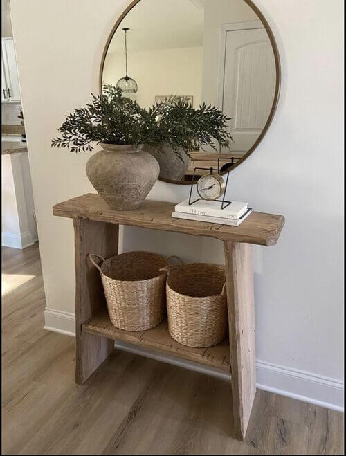 Entrance console table decor