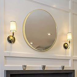large black round mirror