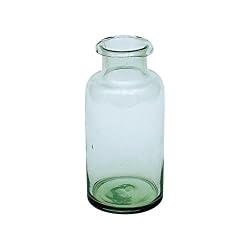 clear blue vase
