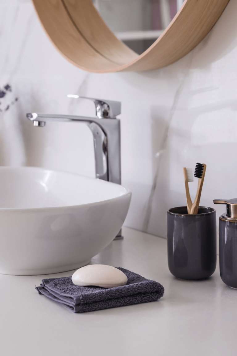 bathroom counter accessories ideas