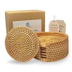 woven round coasters