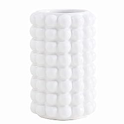 white bubble vase