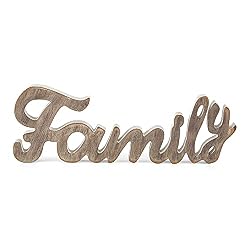 wood family sign