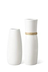 white vase with rope detail