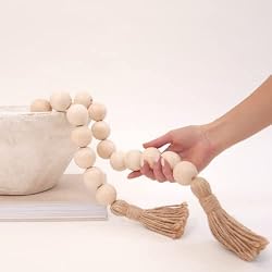 large wood bead garland