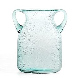 clear blue vase