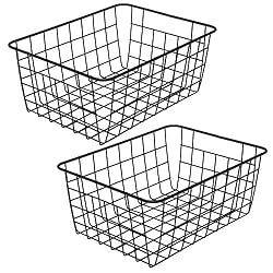 black wire basket