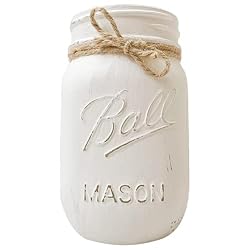 white mason jars