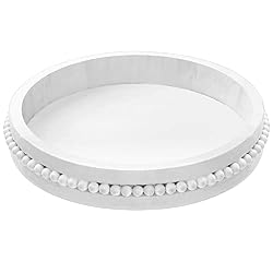 white round farmhouse tray