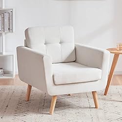 linen accent chair