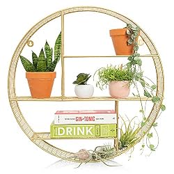 round floating shelf