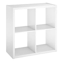 white 4 cube organizer