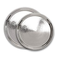 silver round tray