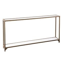 narrow black console